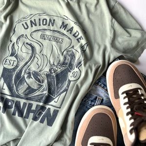 Jack & Jones Original Copenhagen Short Sleeve Cotton TShirt in Pistachio Green